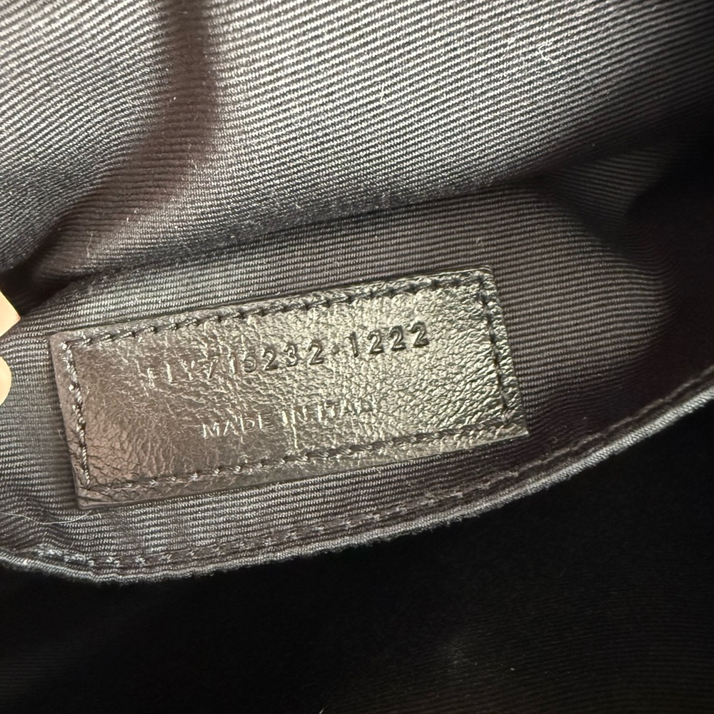 YSL Saint Laurent Lou Quilted Black Calfskin Leather Camera Bag - Picture 8 of 12